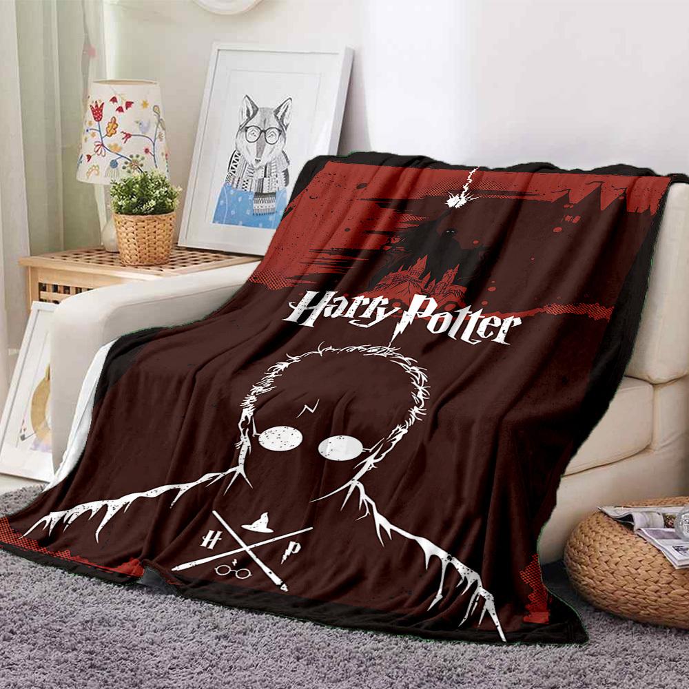 1pc Harry Potter Flannel Blanket, Soft Skin-Friendly with Digital Printing, Various Sizes Available for Family, Friends, Birthday, 145