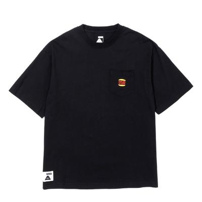 POLERSTUFF Steamed Hems Pocket Relax Fit Tee Black