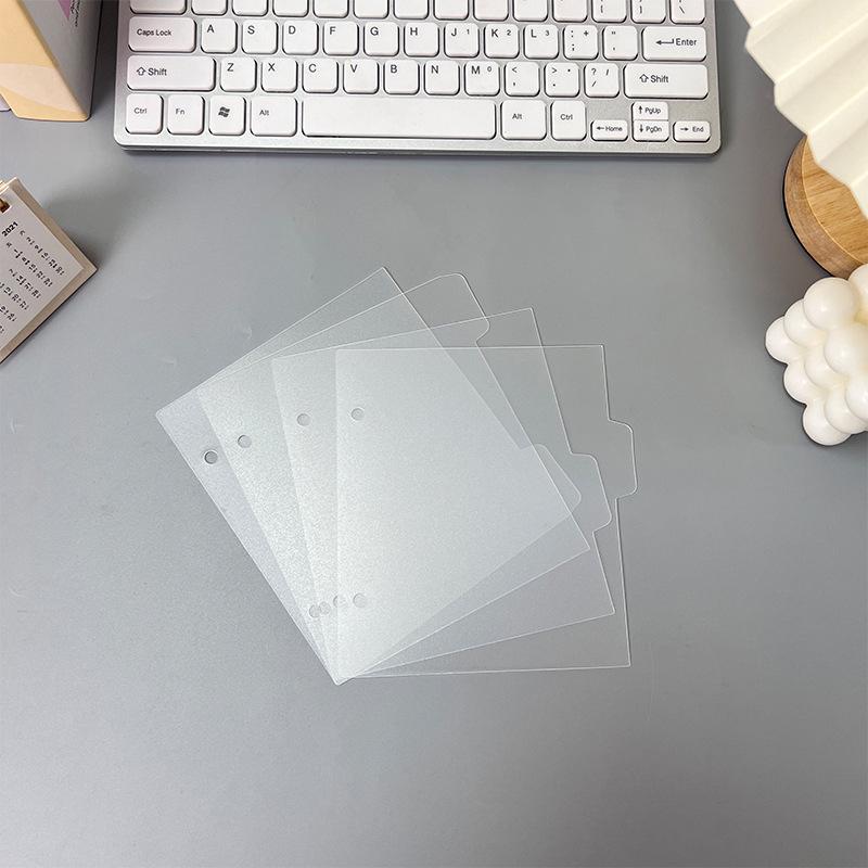 A4/A5 Loose-leaf Notebook Refill with Transparent PP Divider and 11 Index Pages