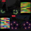 Reflective 3D Fluorescent Wheel & Tire Stickers for Cars and Motorcycles - Night Safety & Anti-Collision Decor