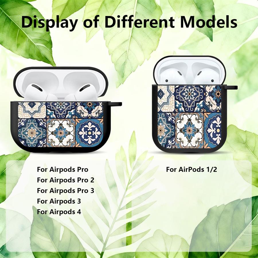 Earphone Cases Cover Case For Airpods Pro3 Pro 1 Pro2 2 3 4 Retro Pattern Texture Style