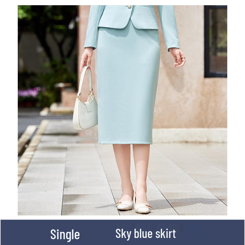 Busaron Women's Long-Sleeve Professional Suit Skirt for Interviews and Sales Work - Model 89158