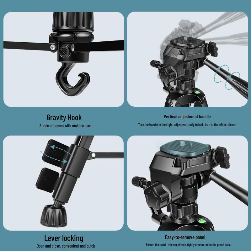 Jundingying 1.7m Outdoor Camera Tripod Stand