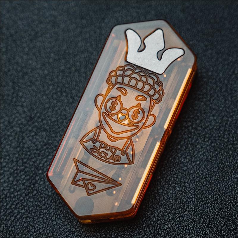 

Titanium Alloy Mechanical Slider Small Fidgeting Magnetic Push Card Edc Stress Reducing Toys Relaxation Counter Anxiety Adults