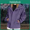 Womens Sleeved Solid Long Color Hooded Outdoor Suit Windproof And Waterproof Thin Jacket