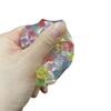 Rainbow Cube Stress Ball TPR Bead Decompression Pinch Ball for Kids DIY Handmade Adult Vent Toy