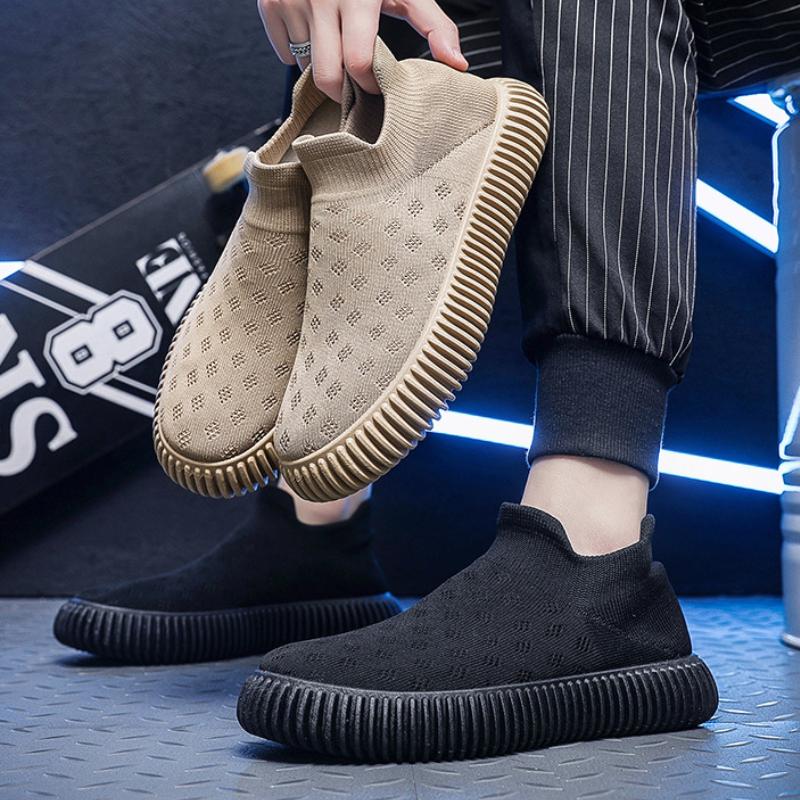 Original Herrensockenschuhe Atmungsaktiv Plateau Leicht Casuals Mode Vielseitig Outdoor Freizeitschuhe für Herren Zapatos De Hombre Neu