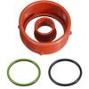 4PCS Turbo & Breather Intake Seal Kit & Black Green O Rings For Mercedes OM642 A0179973545 A0149976445 A6420940080