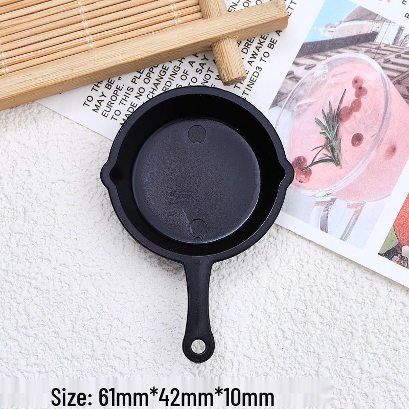 Edible Toy Cream Glue for DIY Tanghulu Ornament with Frying Pan - Dollhouse Kitchen Display Accessory