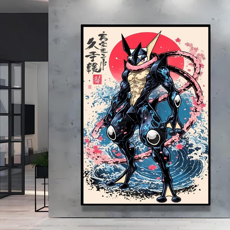 Canvas Prints Pokemon Greninja Classic Anime Posters Wall Art High Definition Images Modern Home Living Room Decor Children Gift