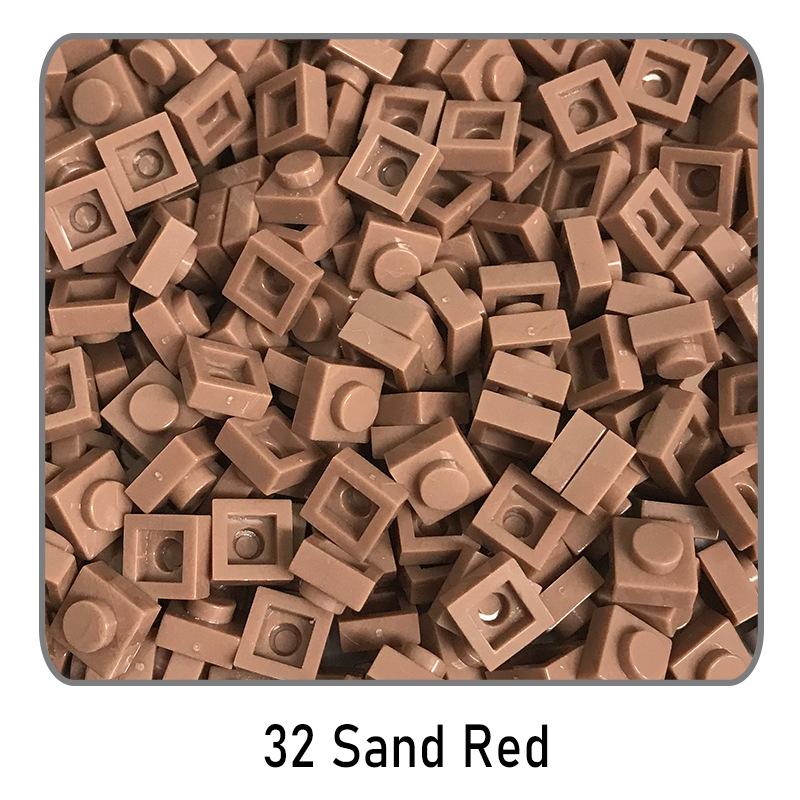 500Pcs Diy Pixel Art Building Blocks Thin Figures Bricks Compatible With 3024 1X1 Square Bricks Bulk Assemble Toys Gift For Chil
