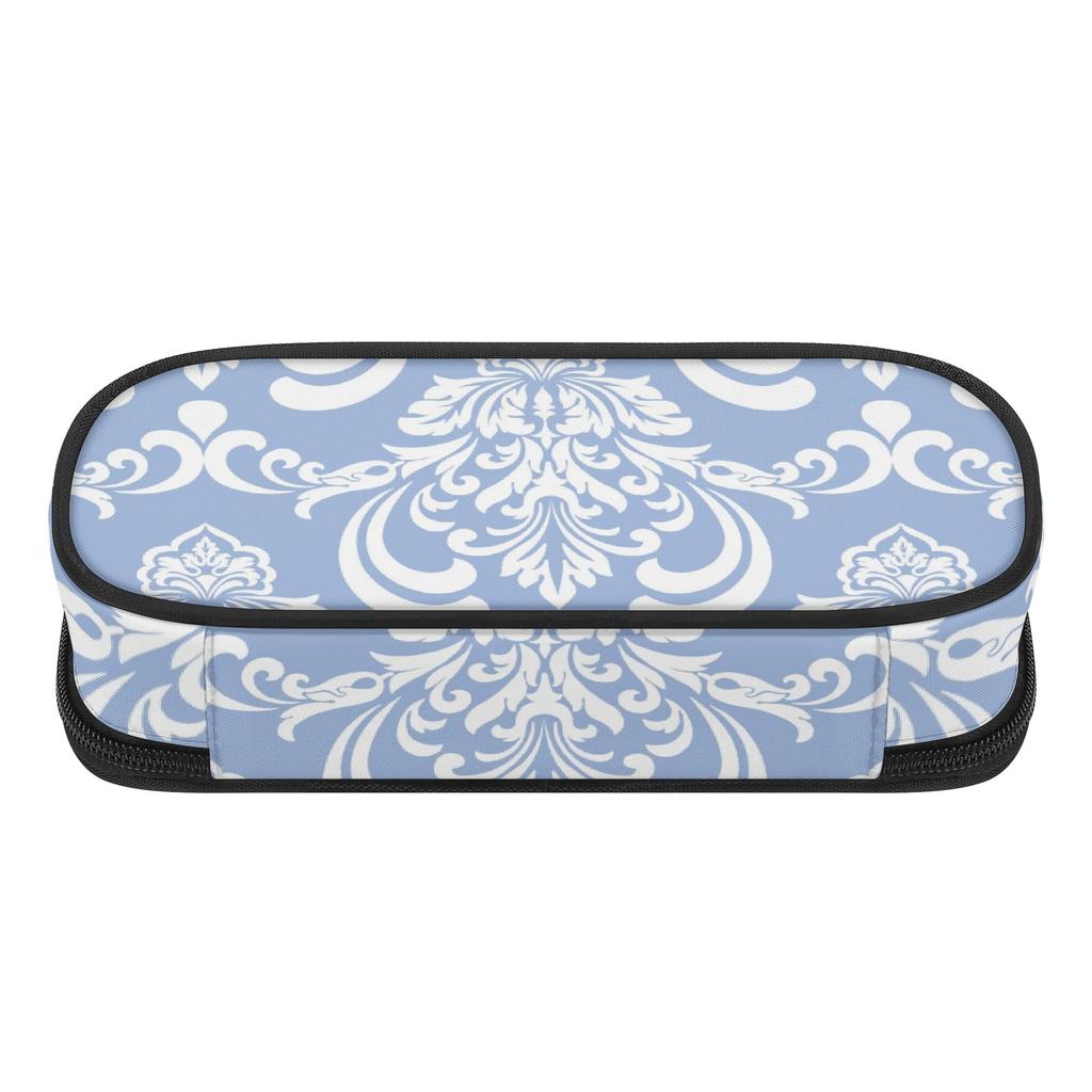 Pencil Case Compact Shape 300D Polyester Easy Open Zipper with Pen Slots Mesh Pocket and Spacious Main Compartment for Boys Girls