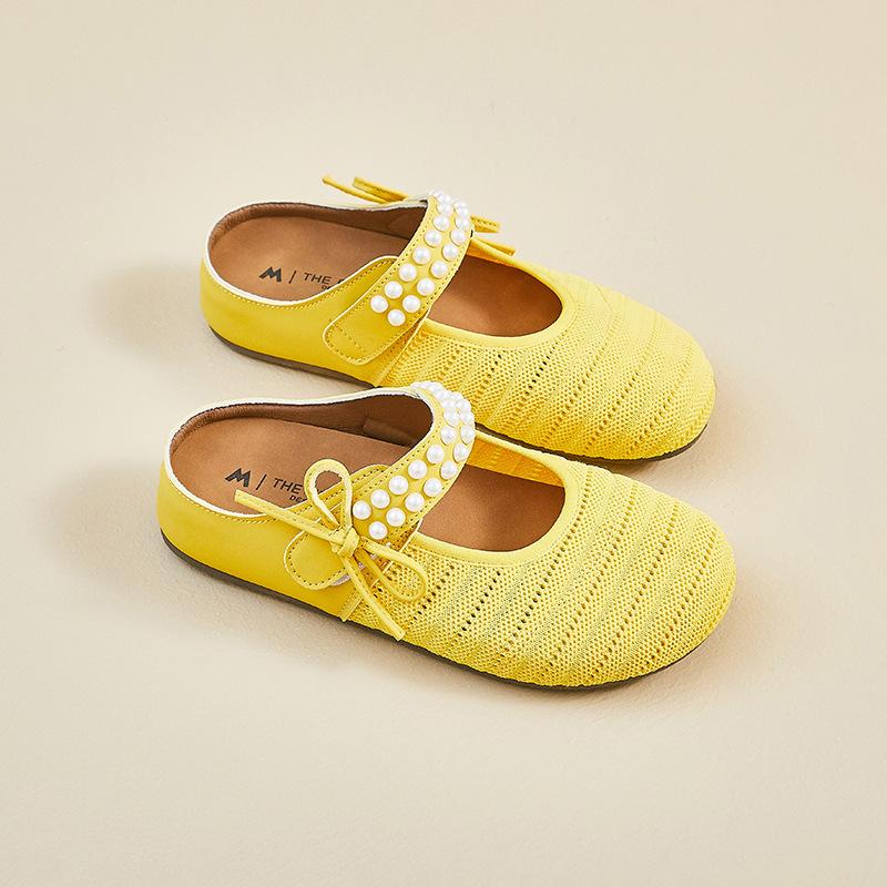 

Новые женские сандалии с полупальцем в корейском стиле, сетчатая амортизация, подставка для ног, дышащая поддержка свода стопы, нескользящая мягкая подошва, повседневные кроссовки 40 жёлтый