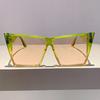New Square Large Frame Slim Premium Sunglasses Street Shot Concave Casual Versatile Summer Sunglasses
