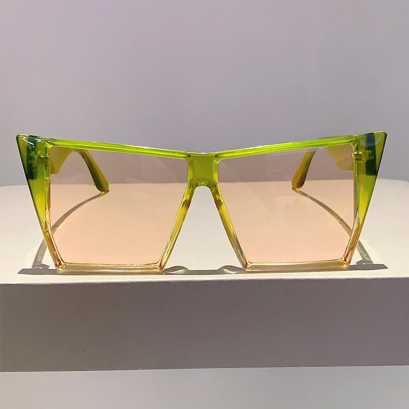 New Square Large Frame Slim Premium Sunglasses Street Shot Concave Casual Versatile Summer Sunglasses