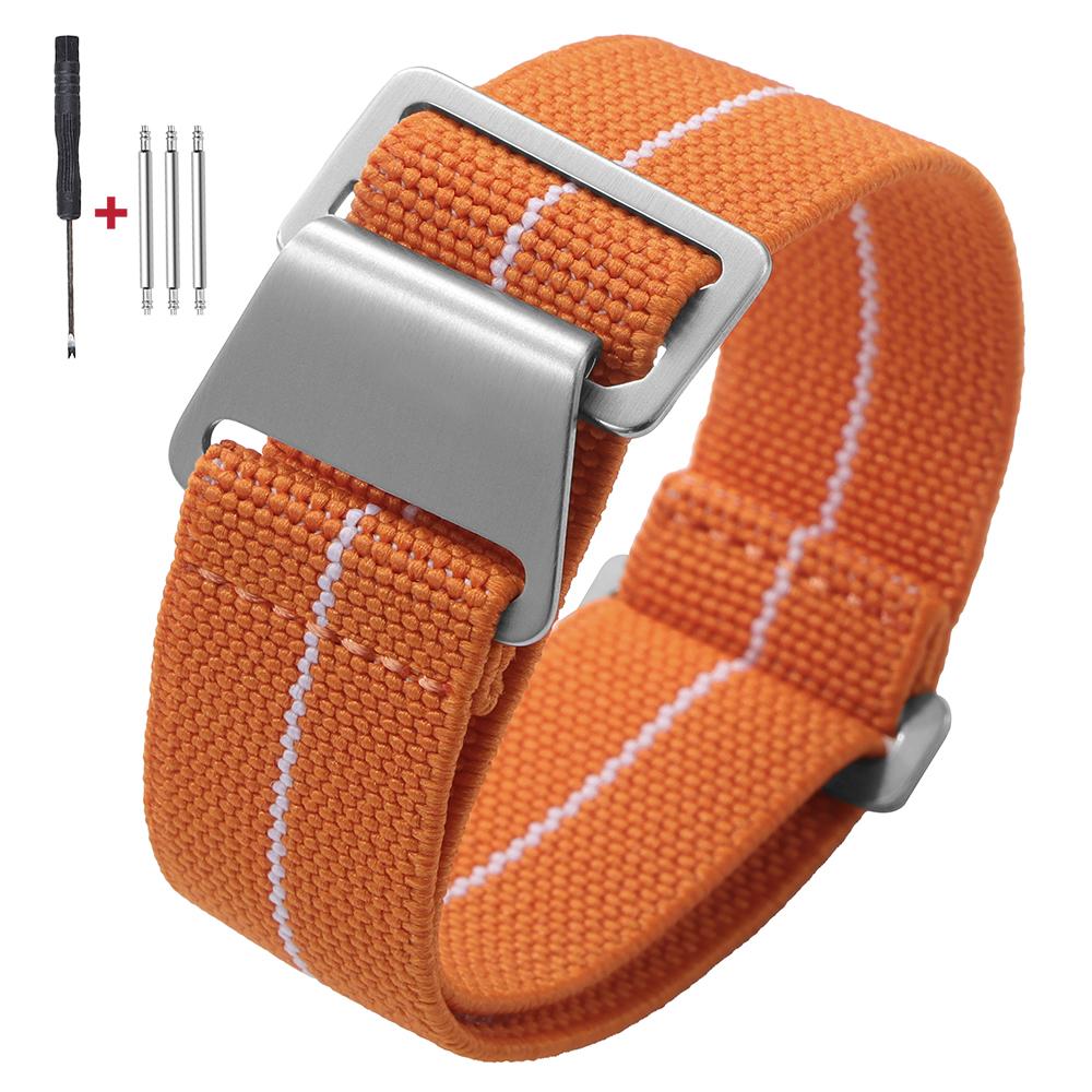 Französisches Militär Fallschirm Bequemes Elastisches Nylon Uhrenarmband 18mm 20mm 22mm für Seiko für Tudor für Rolex Armband Sportarmband