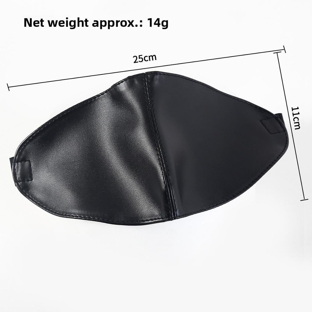 PU Leather Blindfold Eye Mask for BDSM Bondage Slave Sensory Deprivation Adult Sex Toys for Women Men Couples Role Play Games