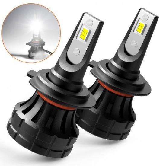 46W AUXITO 2X 4200LM LED H7 Bulbs High Sets Headlight Beam 6500K Low White Lamps