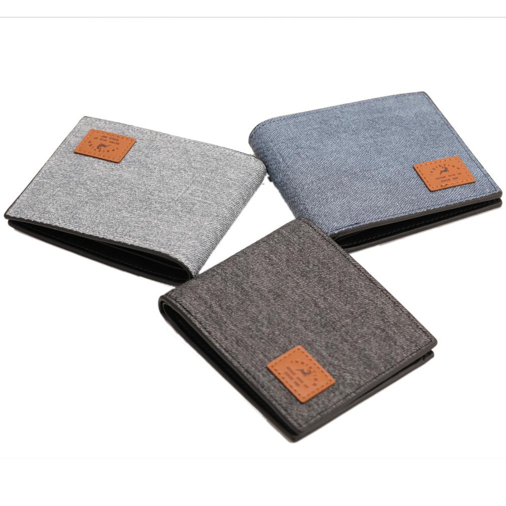 Männer Brieftaschen Dünne Brieftasche Männlichen Geld Geldbörsen Leinwand