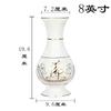 1PCS ceramic gold-plated lotus and Buddha shaped vase Guanyin water purification bottle altar for Buddha decoration