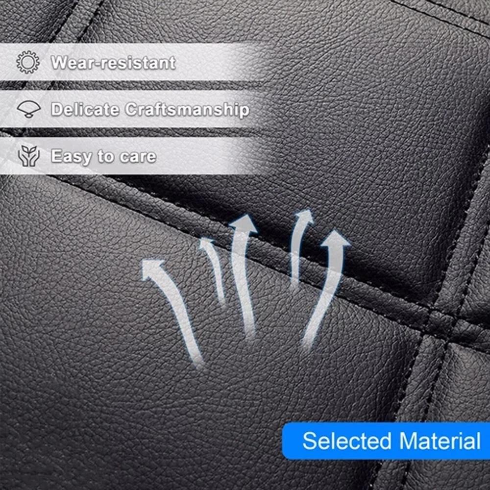 2 ks Univerzální potahy sedadel do auta z PU kůže Odolný plně obepínající polštář Potah na jedno sedadlo řidiče a spolujezdce Vozidlo