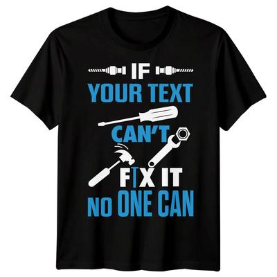 Personalisierte Herren Wenn Kann Nicht Reparieren Lustiges Vatertag TTshirt Tee Bester Papa Aller Zeiten #FD