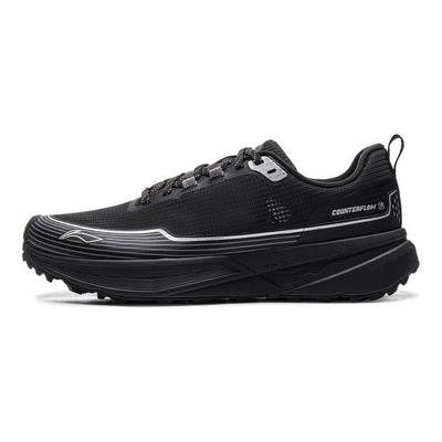 נעלי טיולים נמוכות גזרה חסינות לנקבים Li Ning CF Su Xing Jing SE Y3K יוניסקס נעלי טיולים שחור כסוף AHCV037-5
