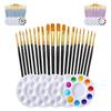 1 Set Watercolor Paint Brushes Set Nylon Hair Painting Brush Art Tool Drawing and Art Supplies For Creative Projects