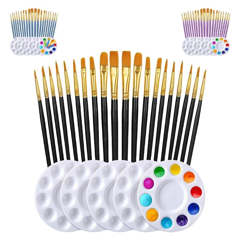1 Set Watercolor Paint Brushes Set Nylon Hair Painting Brush Art Tool Drawing and Art Supplies For Creative Projects