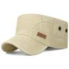 NORTHWOOD High Quality All Seasons Bamboo Cloth Washed Suede Flat Top Hat for Men Women Solid Color Breathable Peaked Cap