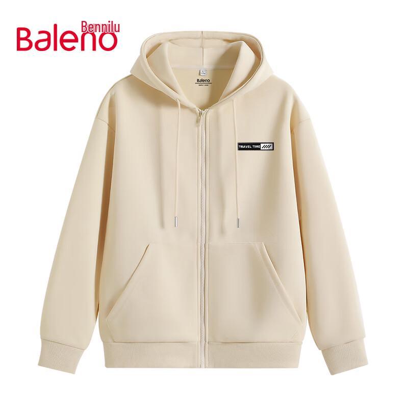 Baleno American Style Loose Fit Zip-Up Hoodie