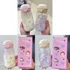 500ml Portable Plastic Cup With Straw For Students And Kids