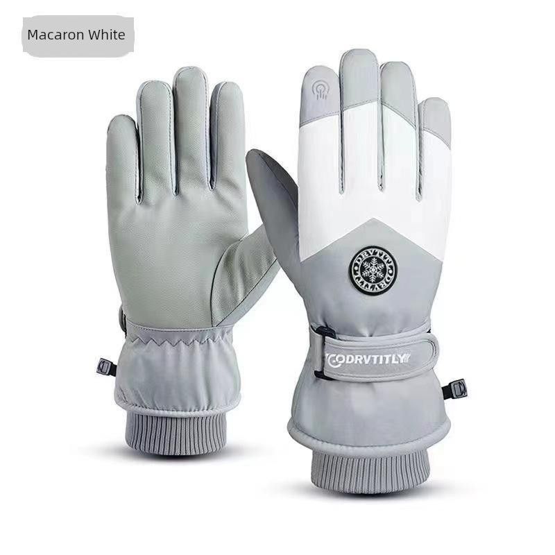 Ski Gloves Waterproof Winter Heattech Couple Snow Mountain Cycling Cold Autumn Outdoor Electric Car Adjustable Thickened Cycling