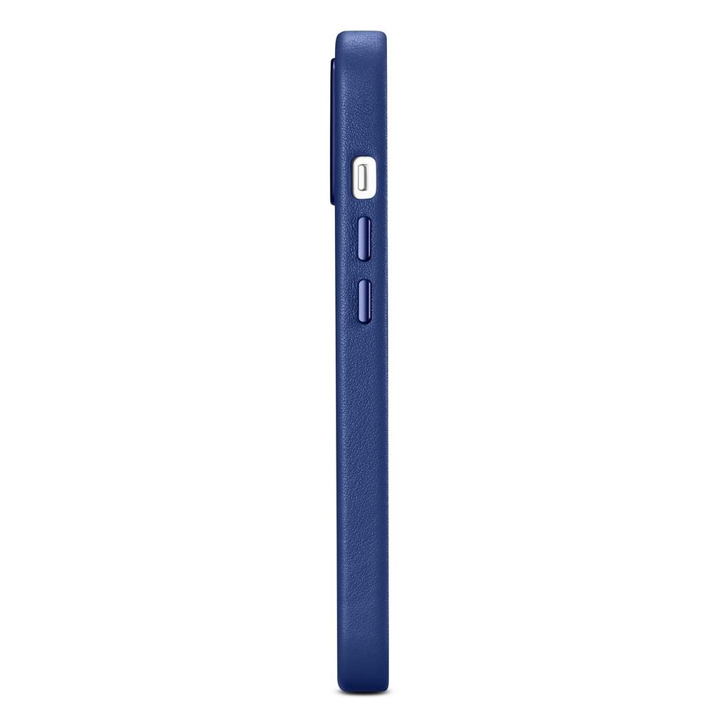 Genuine leather case for iPhone 14 Plus MagSafe Case Leather blue