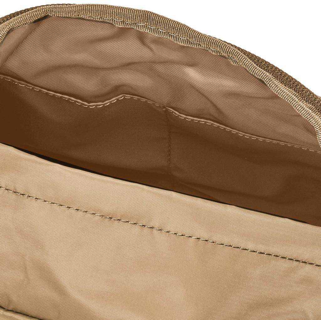 Recycled nylon x cow leather shoulder size beige [Isaac] bag, S, Y01-05-02,