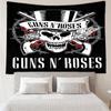 Guns Roses Fire Logo Tapestry, Unique Design Tapestry, Wall Decor for Bedroom,Livingroom, Playroom,Heartwarming Fan Holiday Gifts
