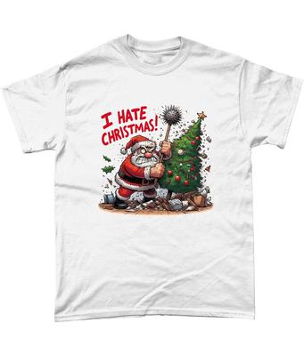 I Hate Christmas T Shirt Anti Xmas Grump Novelty Funny Shirt Gift Sarcastic