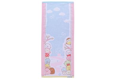Marushin Face Sumikkogurashi with the Cute Face Face Bath Long 6575043600 Towel, "Play Minis" San-X Sumikko, Girl's Towel, Towel, Towel, Towel,