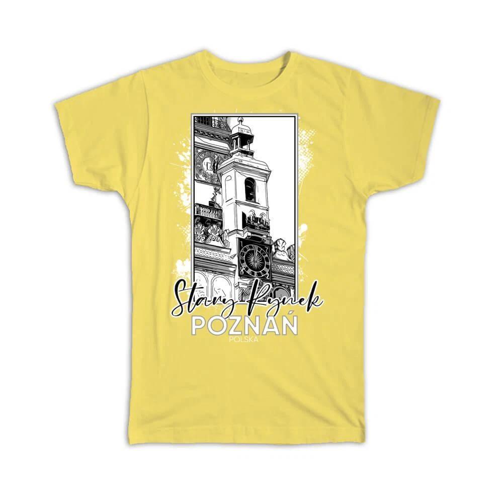 Gift T-Shirt : Stary Rynek Poznan Poland Polish Europe Travel Souvenir Cathedral S
