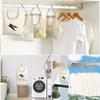 Home Outdoor Hanging Storage Bag Washable Clothespin Organizer Pocket Capacity for Bathroom
