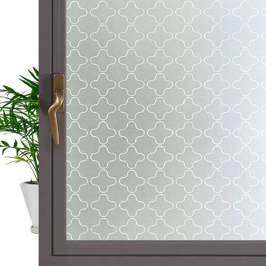 3D Krystall Vindusfilm Personvern Beskyttelse Glass Vinyl Farget Statisk Selvklebende Fester Hjem Dekorativt Vindusklistremerke for Glass