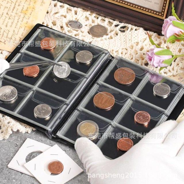 Transparent PVC Coin Album - 120 & 60 Pocket Storage for Ancient and Commemorative Coins
