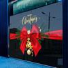 Christmas Decoration Scene Arrangement Wall Bell Display Window Static Electricity Shopping Mall Clothing Store Bow Tie Waistline Sticker