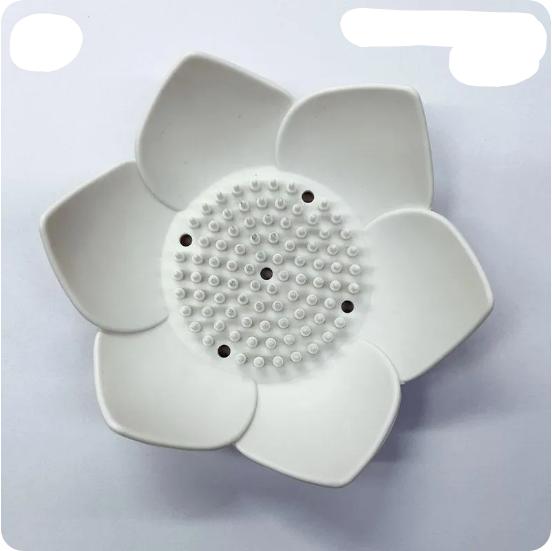 Silicone Lotus,shaped Soap Dish One Size