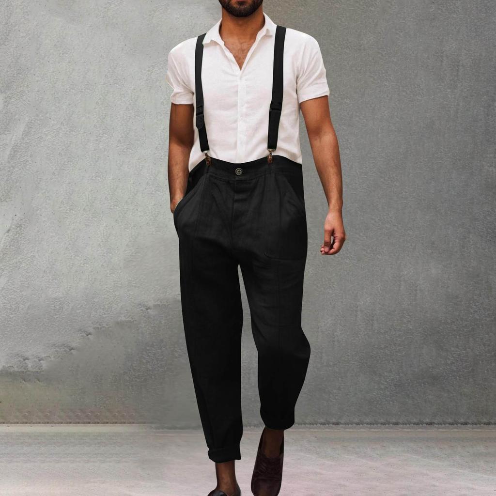 Pánské vícebarevné bavlněné montérky