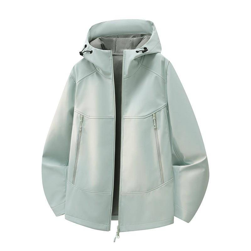 Softshell Jacket Men Women Outdoor Windproof Waterproof Hooded Lightweight Trail Hiking Climbing Coat