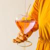 1 Stück herzförmiges Cocktailglas mit Strohhalm, klares Weinglas mit Stiel, kreative Champagnergläser, Trinkbecher für Bar, Pub, Club