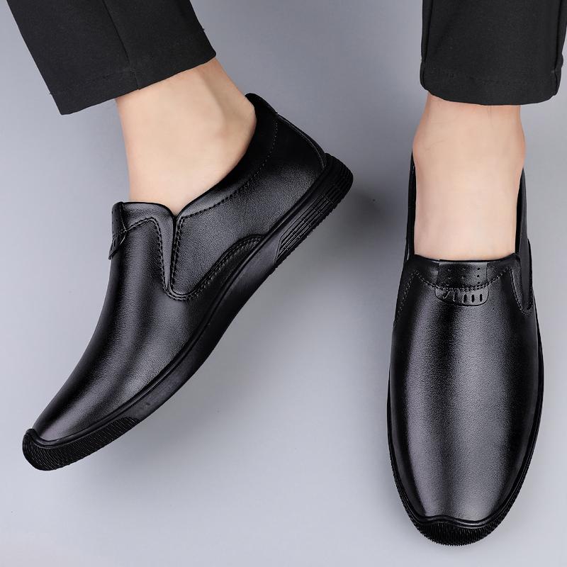 Men  Real Leather Shoes Fashion Men Boat Shoes Brand Men Casual Leather Shoes Male Flat Shoes Business Formal Shoes