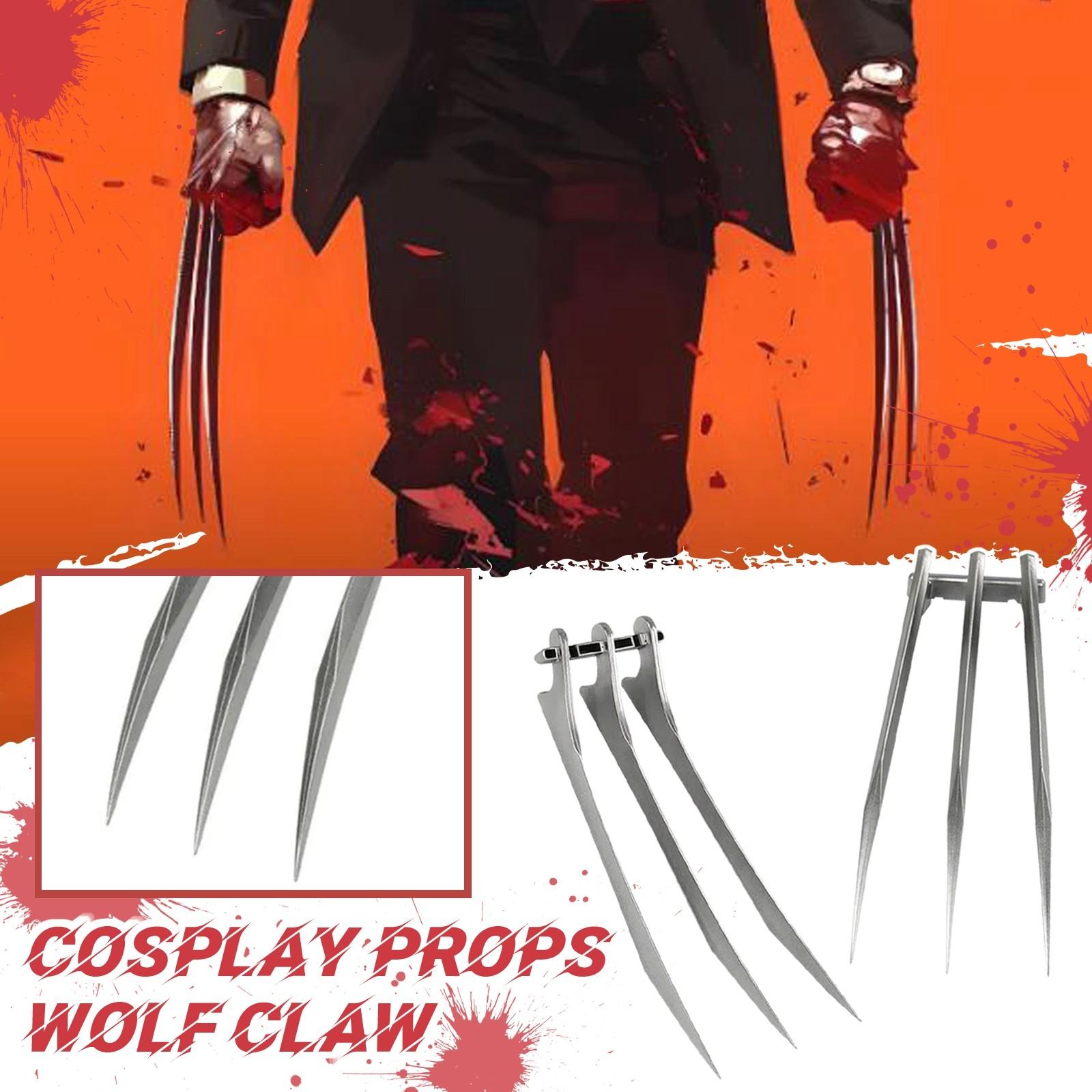 

1 Pair Of Cosplay Claws, Ornament Prop Weapon One Size срібний