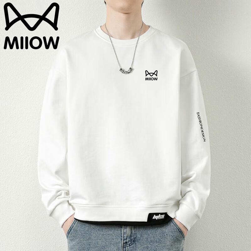 Mao Ren Men's Loose Fit Round Neck Long Sleeve T-Shirt